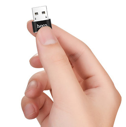 Adat- és töltőadapter USB-C - USB-A HOCO UA6, fekete