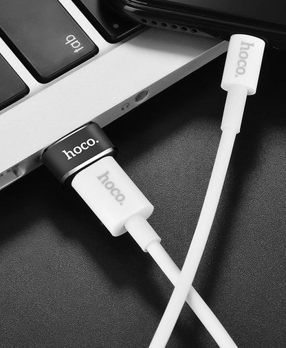 Adat- és töltőadapter USB-C - USB-A HOCO UA6, fekete