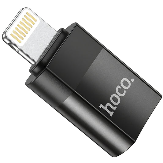 Adat- és töltőadapter USB-C - Lightning HOCO UA17, Fekete 