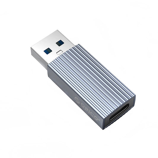 USB-C - USB-A Adat és Töltő Adapter Orico AH-AC10, Szürke