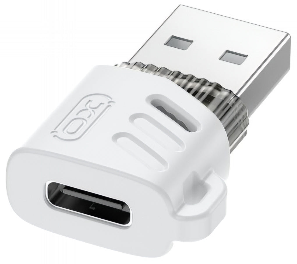 USB-C - USB-A XO Design NB256D Adat és Töltő Adapter, Fehér