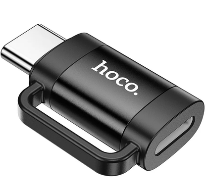 Adat és Töltés Átalakító Lightning - USB-C HOCO UA31E, Fekete