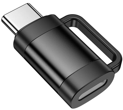 Adat és Töltés Átalakító Lightning - USB-C HOCO UA31E, Fekete