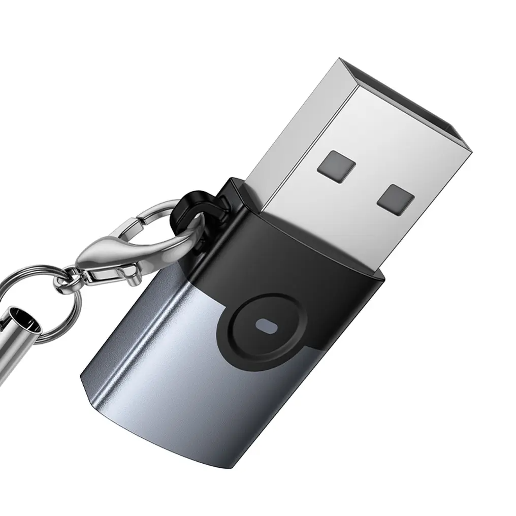 USB-C - USB-A Adat- és Töltőadapter HOCO UA46B, Szürke