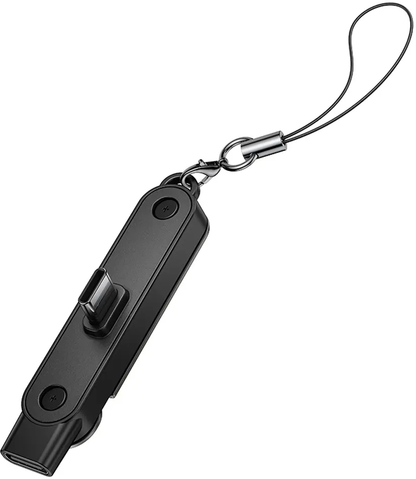 USB-C adat- és töltőadapter - USB-C HOCO UA47A, fekete