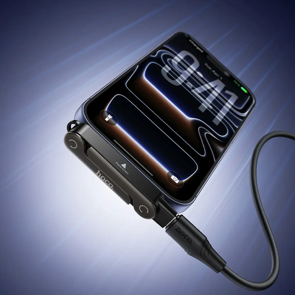 USB-C adat- és töltőadapter - USB-C HOCO UA47A, fekete