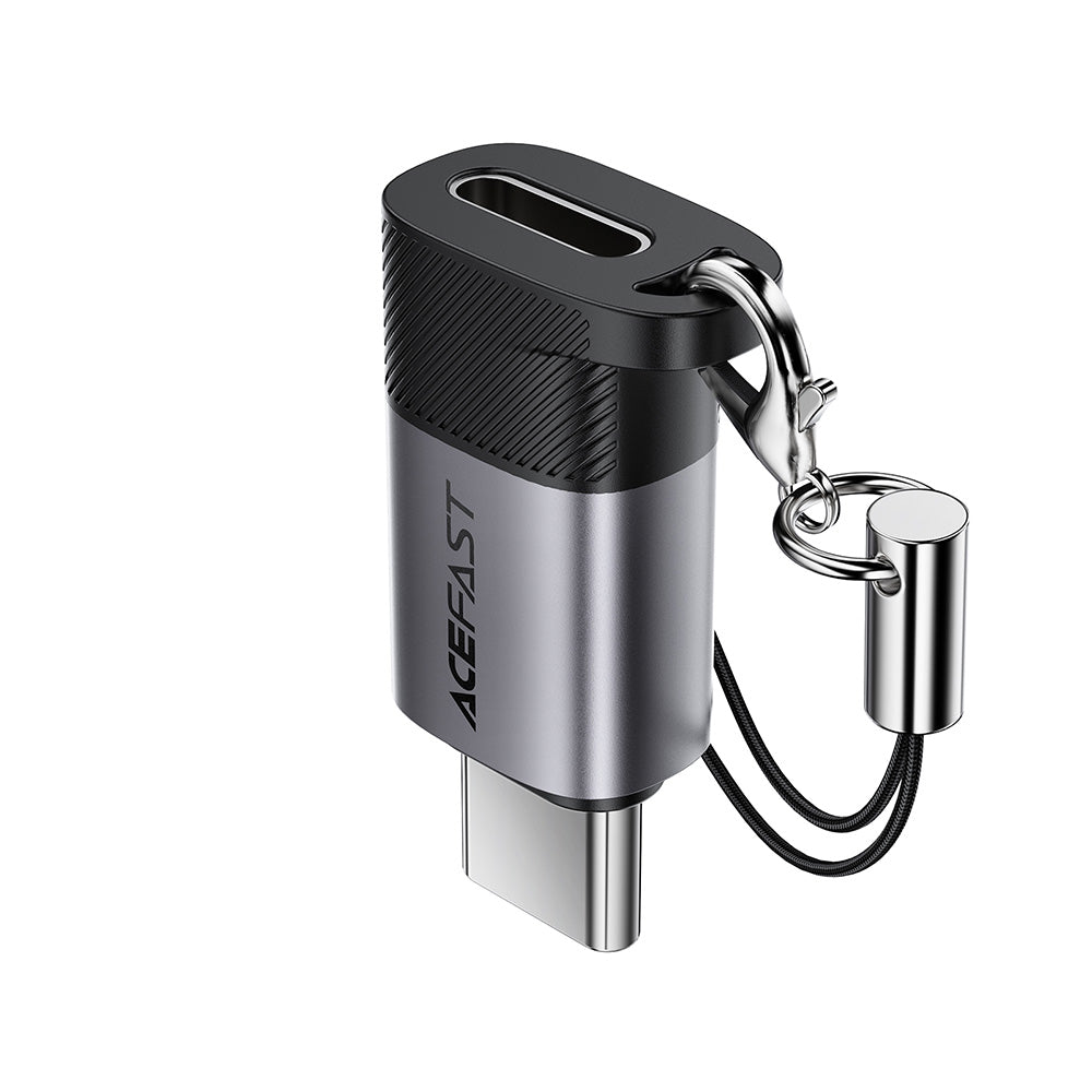 Adat és Töltő Átalakító Lightning - USB-C Acefast J19, Szürke