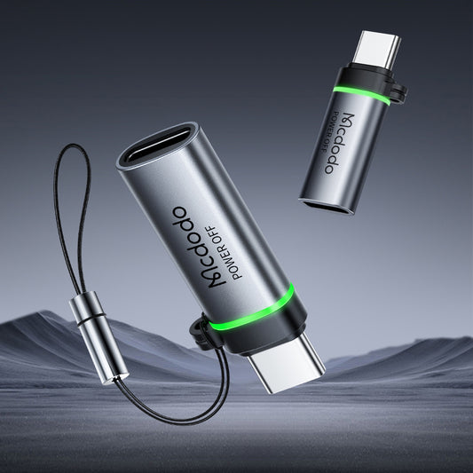 Adat és Töltés Átalakító Lightning - USB-C McDodo OT-6010 Power Off, Fekete