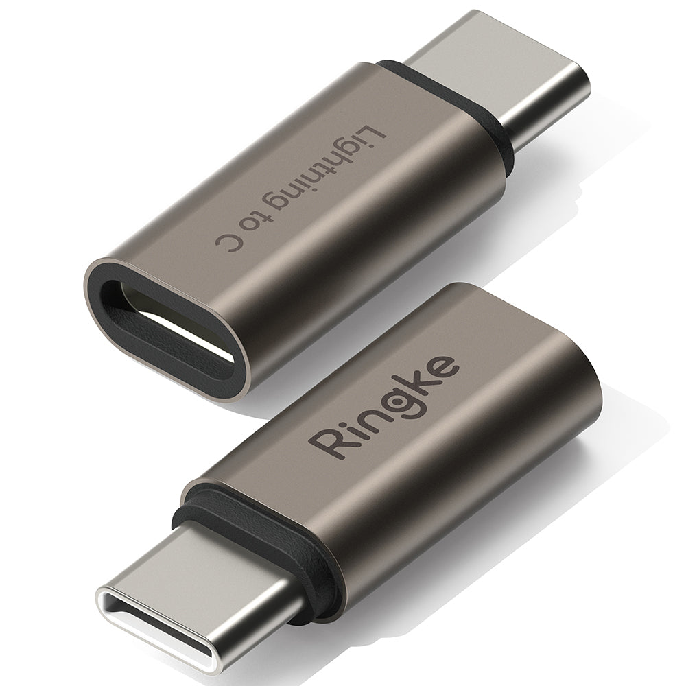 Adat és Töltés Átalakító Lightning - USB-C Ringke, Barna, 2 darabos készlet