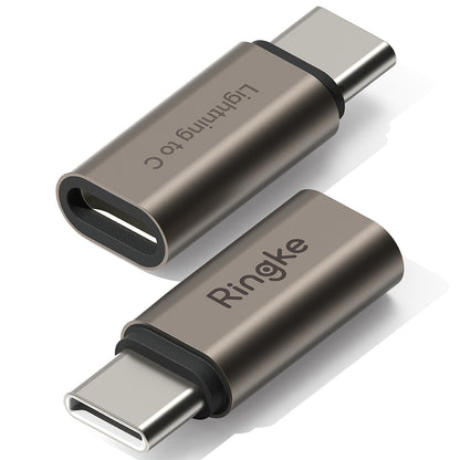 Adat és Töltés Átalakító Lightning - USB-C Ringke, Barna, 2 darabos készlet