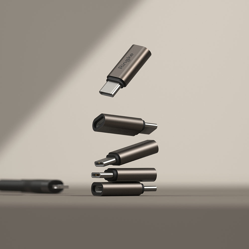 Adat és Töltés Átalakító Lightning - USB-C Ringke, Barna, 2 darabos készlet