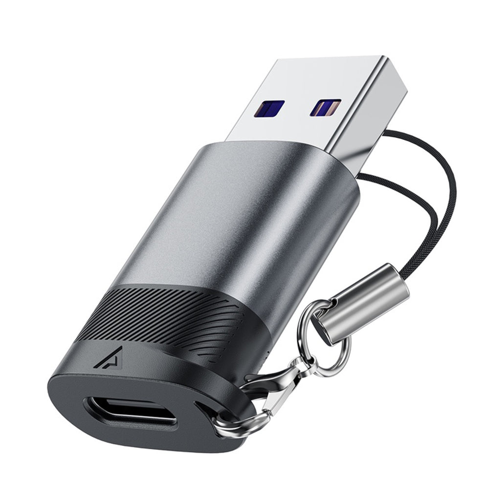 USB-C - USB-A Acefast J8 adat- és töltőadapter, szürke