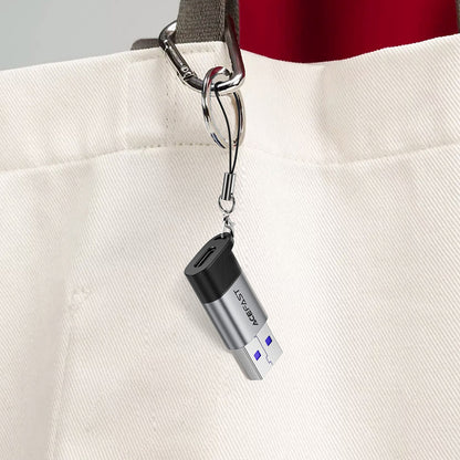 USB-C - USB-A Acefast J8 adat- és töltőadapter, szürke