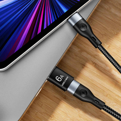 USB-C - USB-A Techsuit A5 HyperPort Adat és Töltő Adapter, Fekete-Narancs
