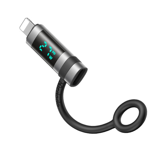 USB-C - Lightning McDodo OT-2610 Pigeon Display adat- és töltőadapter, Fekete