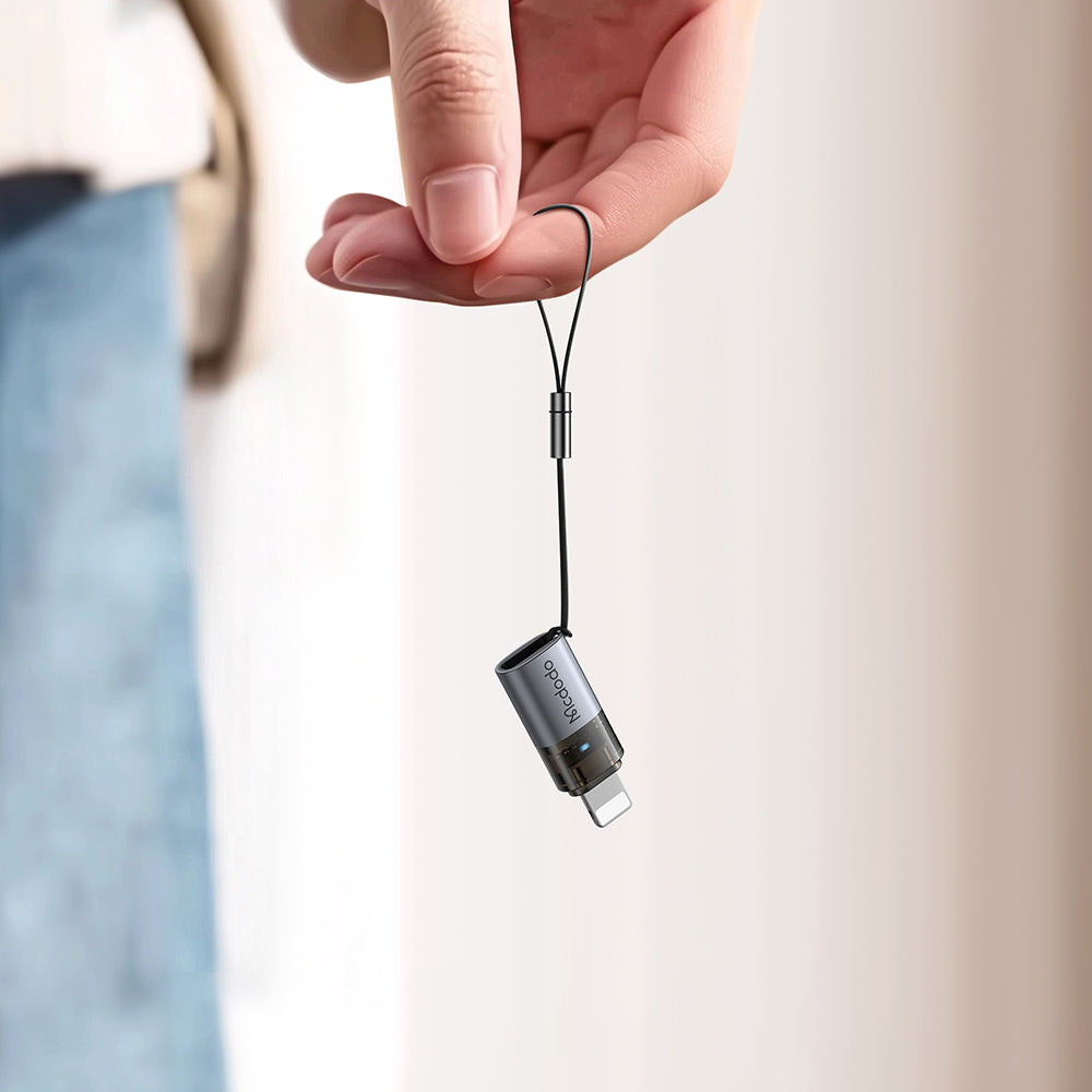 USB-C - Lightning McDodo OT-7630 adat- és töltőadapter, Fekete