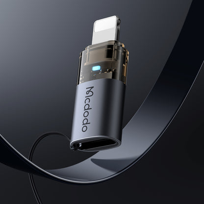 USB-C - Lightning McDodo OT-7630 adat- és töltőadapter, Fekete