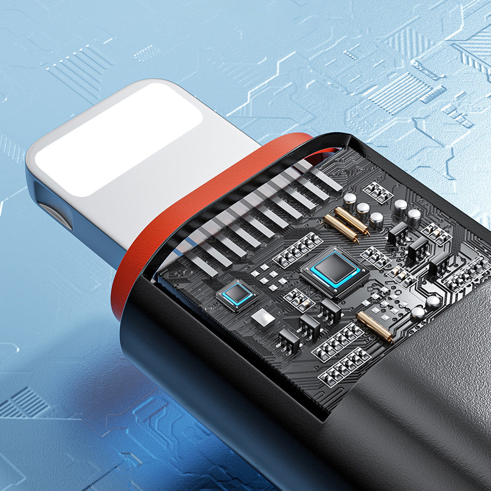 USB-C - Lightning Techsuit A3 HyperPort Adat és Töltő Adapter, Fekete-Narancs