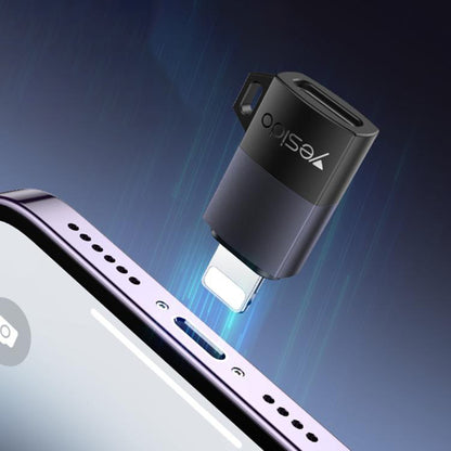 USB-C - Lightning Yesido GS27 adat- és töltőadapter, szürke