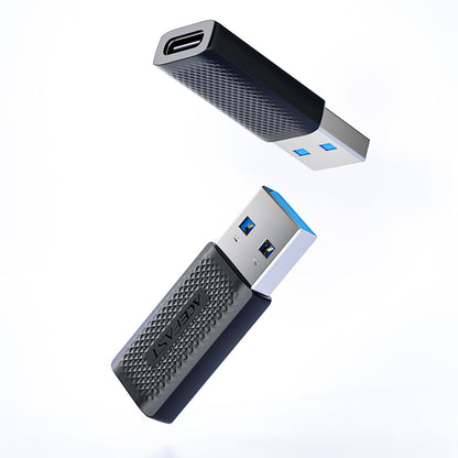 USB-C - USB-A Acefast J2 adat- és töltőadapter, Fekete