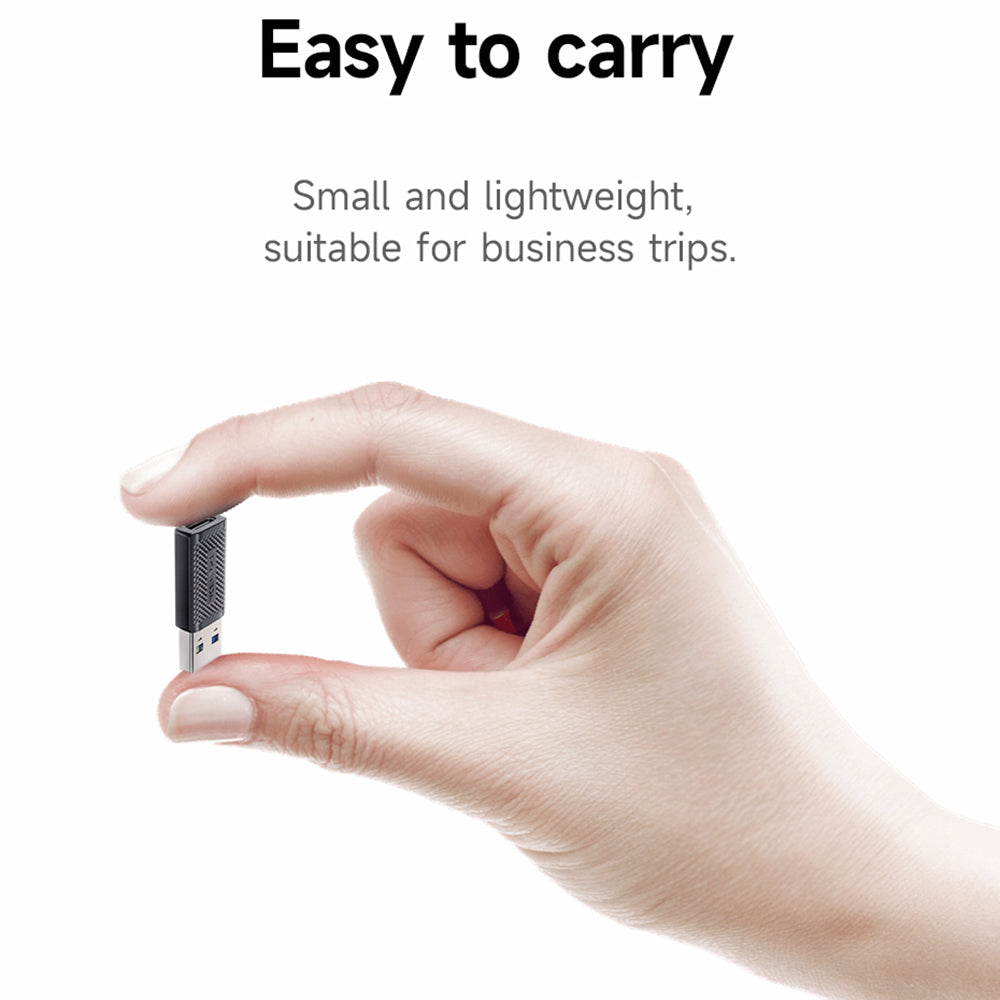 USB-C - USB-A Acefast J2 adat- és töltőadapter, Fekete