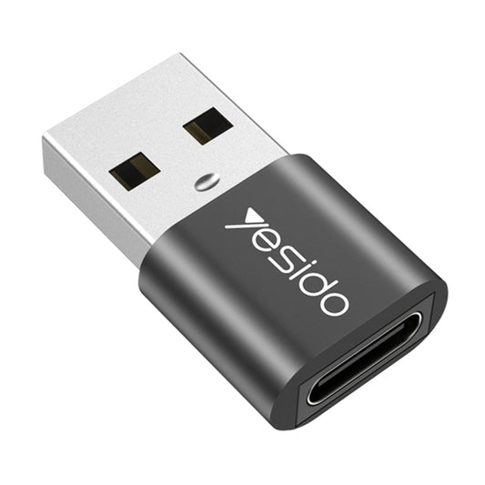 USB-C - USB-A Yesido GS09 adat- és töltőadapter, Fekete