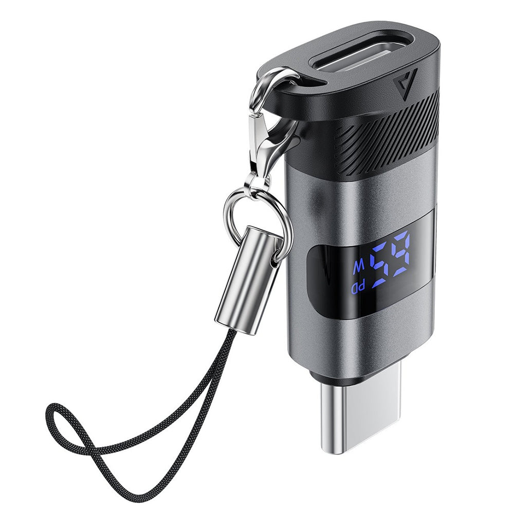 USB-C - USB-C Acefast J9 Display adat- és töltőadapter, szürke