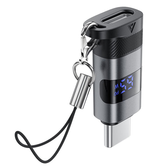 USB-C - USB-C Acefast J9 Display adat- és töltőadapter, szürke