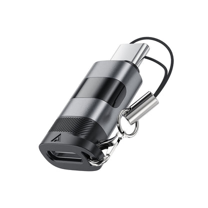 USB-C - USB-C Acefast J9 Display adat- és töltőadapter, szürke