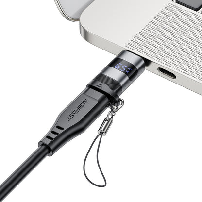 USB-C - USB-C Acefast J9 Display adat- és töltőadapter, szürke