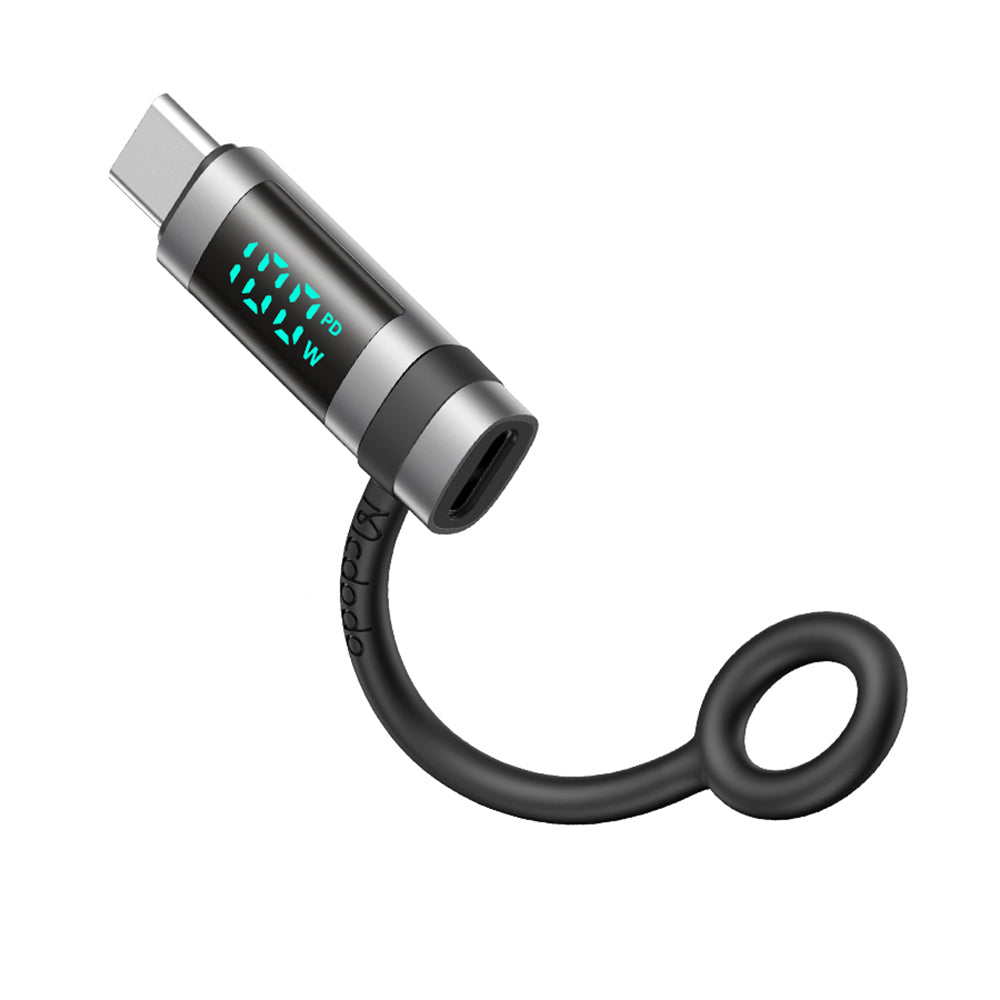 USB-C - USB-C McDodo OT-2620 Pigeon Display adat- és töltőadapter, Fekete