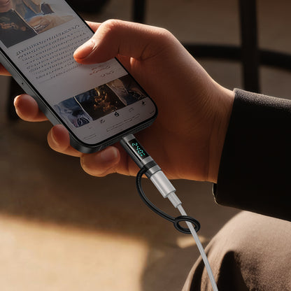 USB-C - USB-C McDodo OT-2620 Pigeon Display adat- és töltőadapter, Fekete