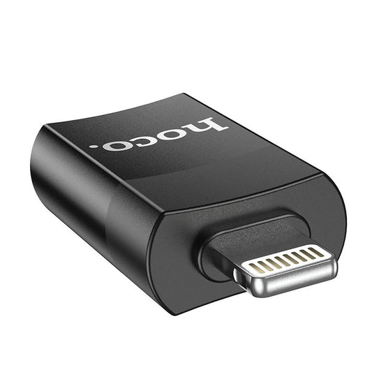 OTG Lightning - USB-A HOCO UA17 adapter, Fekete
