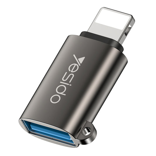 OTG Lightning - USB-A Yesido GS14 adapter, Fekete