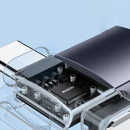 OTG Lightning / USB-C - USB-A Yesido GS35 adapter, Szürke