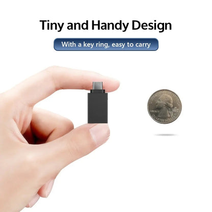 OTG microUSB / USB-C - USB-A Techsuit A13 DuoVoltX adapter, Szürke, 2 darabos készlet