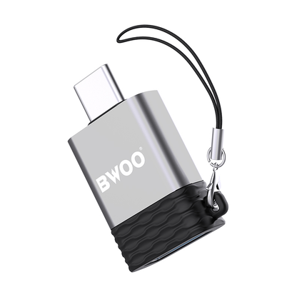 OTG USB-A - USB-C BWOO BZ-35 adapter, Szürke