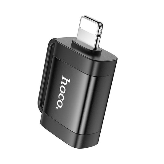 OTG Lightning - USB-A HOCO UA31A adapter, Fekete