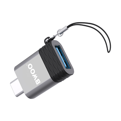 OTG USB-A - USB-C BWOO BZ-35 adapter, Szürke