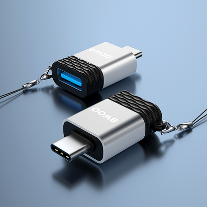 OTG USB-A - USB-C BWOO BZ-35 adapter, Szürke