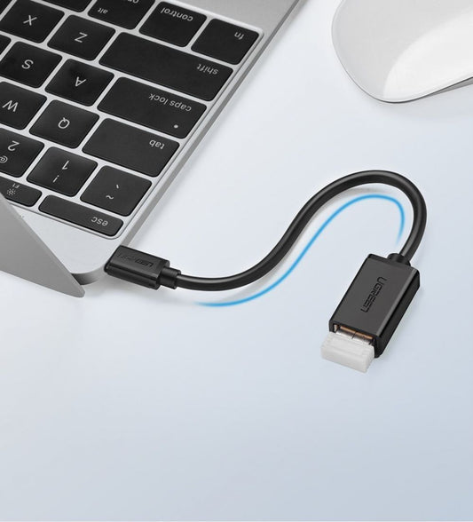 USB-C USB-A OTG adapter UGREEN US154, Fekete 