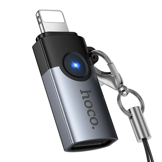 USB-C - Lightning adat- és töltőadapter HOCO UA46A, szürke