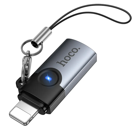 USB-C - Lightning adat- és töltőadapter HOCO UA46A, szürke