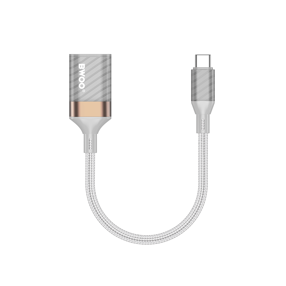 OTG USB-C - USB-A BWOO BZ69 adapter, Szürke