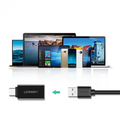 OTG USB-C - USB-A UGREEN US173 adapter, Fekete