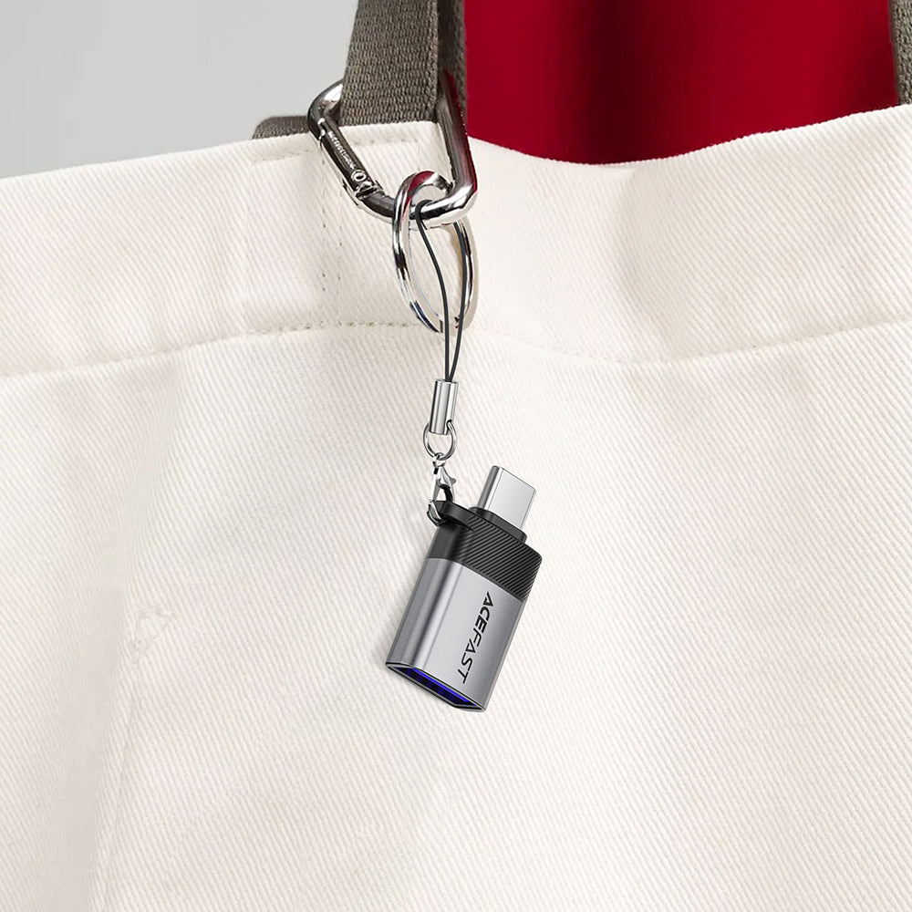 OTG USB-C - USB-A Acefast J7 adapter, Szürke