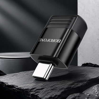OTG USB-C - USB-A adapter Borofone BV18, Fekete