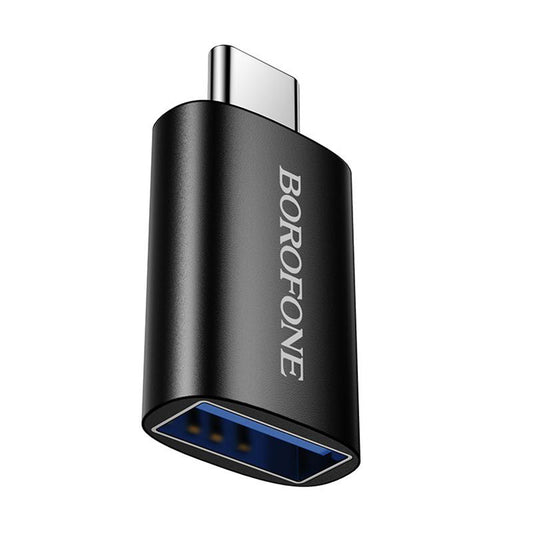 OTG USB-C - USB-A adapter Borofone BV26C, Fekete