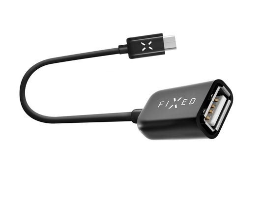 OTG USB-C - USB-A Fixed adapter, Fekete