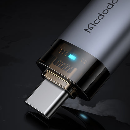 OTG USB-C - USB-A McDodo OT-7400 adapter, Fekete